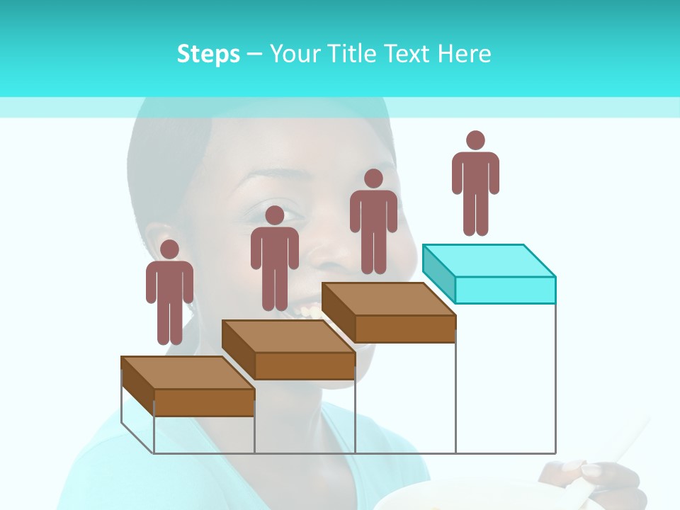 Young Eating Teenager PowerPoint Template