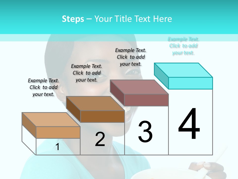 Young Eating Teenager PowerPoint Template