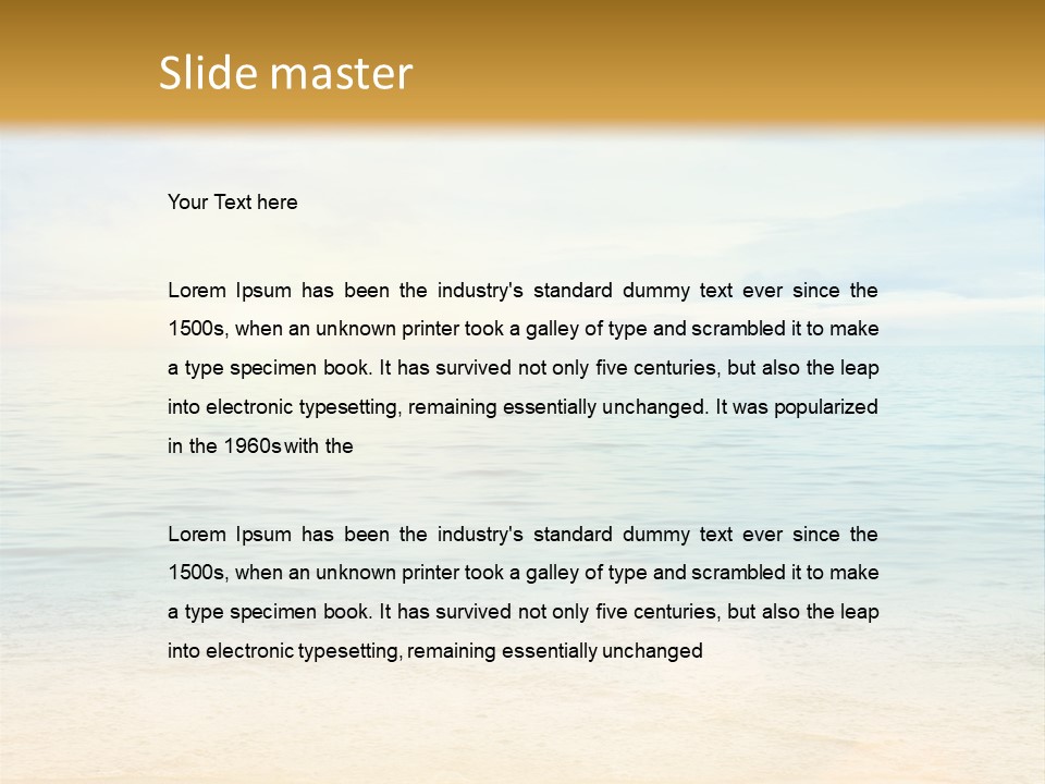 Season Clear Morning PowerPoint Template