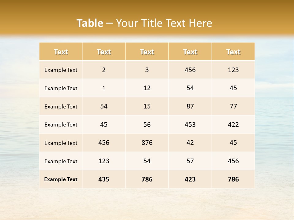 Season Clear Morning PowerPoint Template
