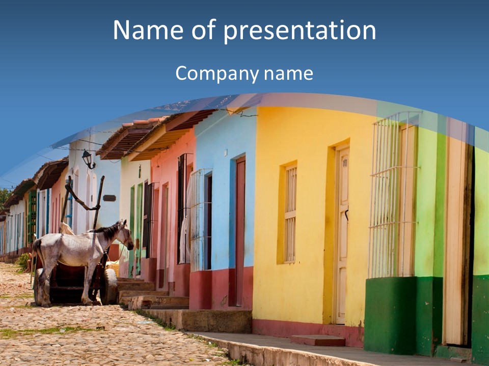 House Colorful Day PowerPoint Template