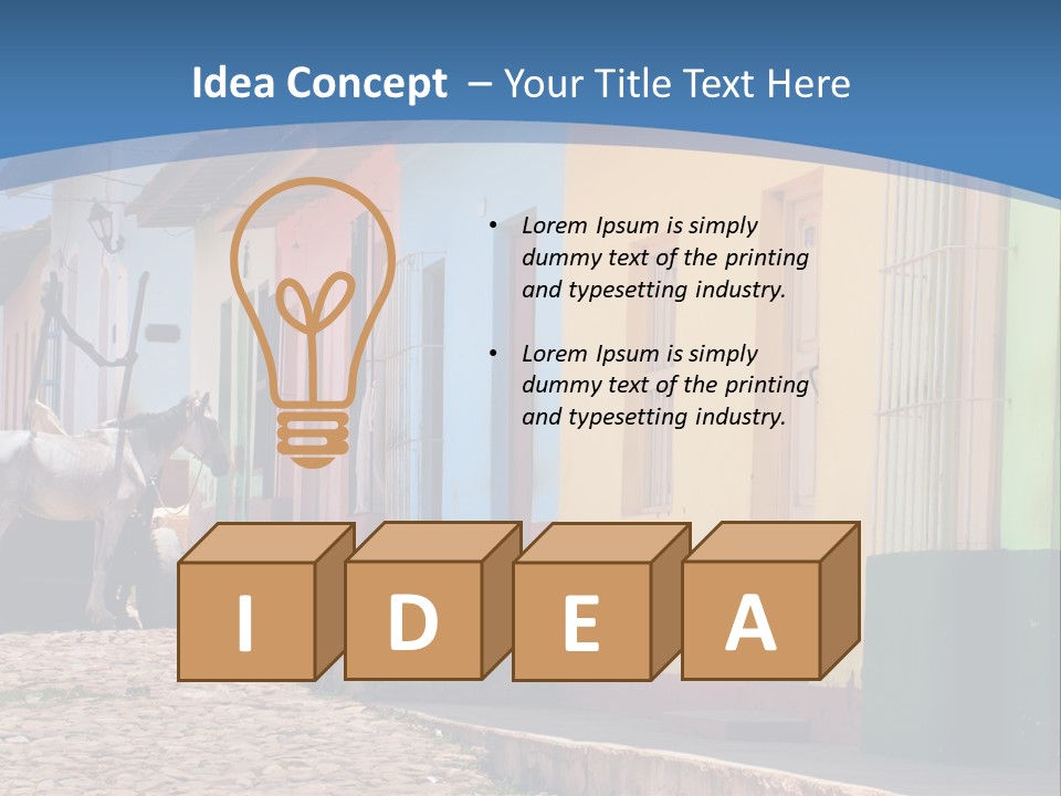 House Colorful Day PowerPoint Template