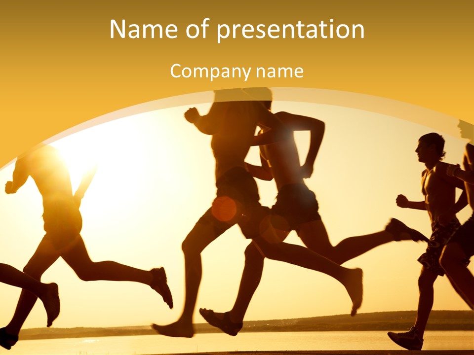 Running Sky Relations PowerPoint Template