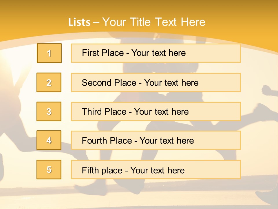 Running Sky Relations PowerPoint Template