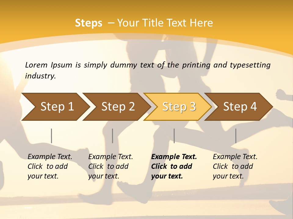 Running Sky Relations PowerPoint Template
