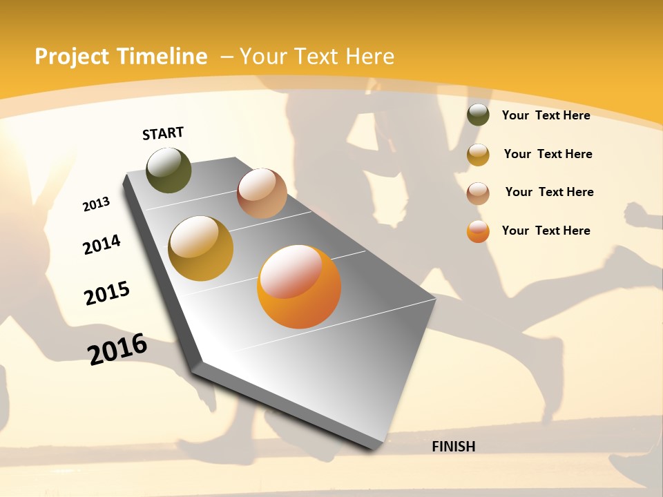 Running Sky Relations PowerPoint Template