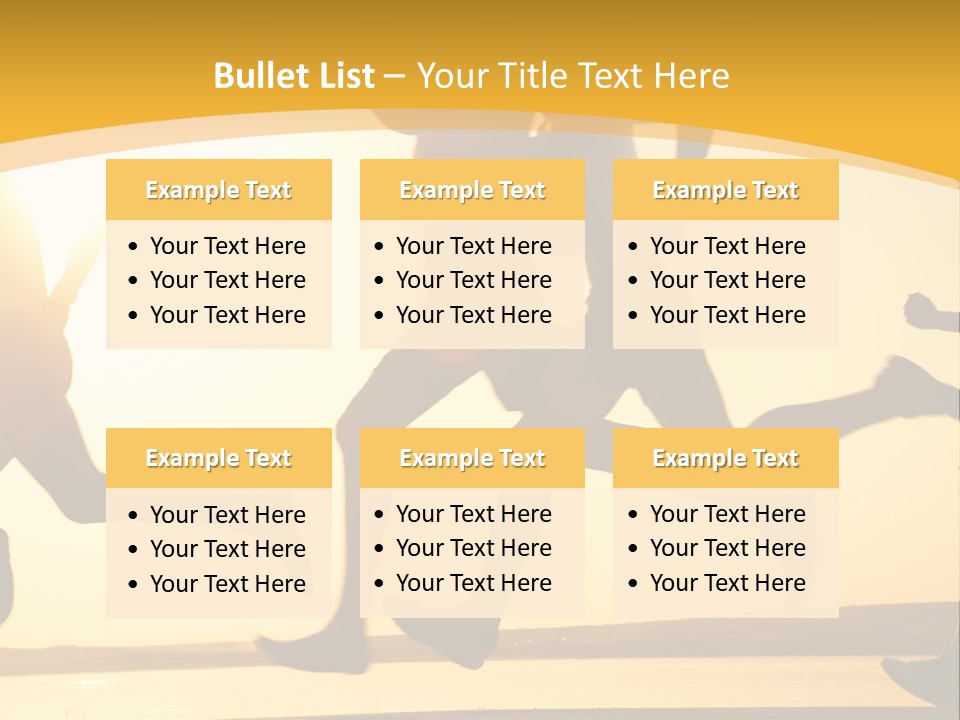 Running Sky Relations PowerPoint Template