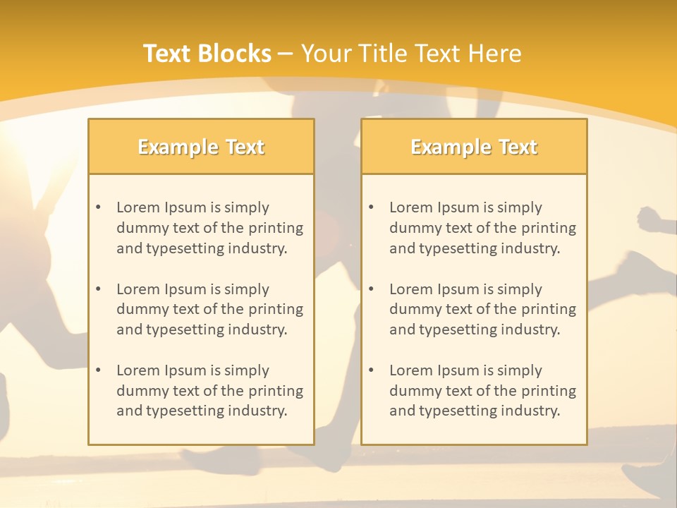 Running Sky Relations PowerPoint Template