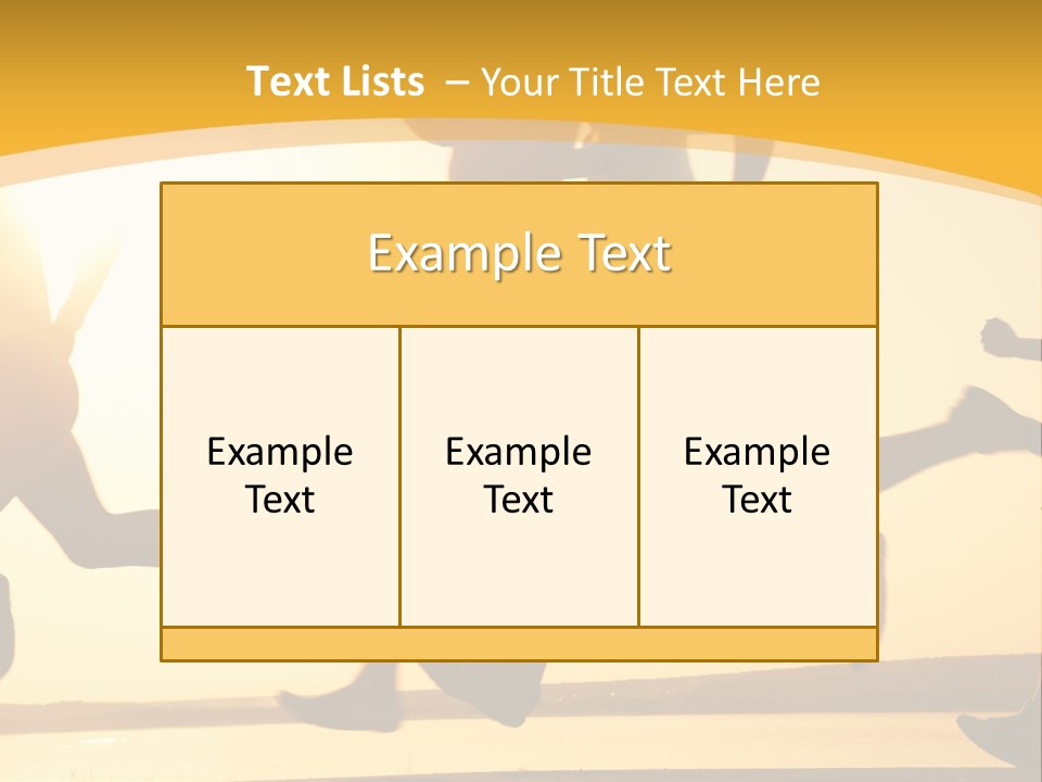 Running Sky Relations PowerPoint Template