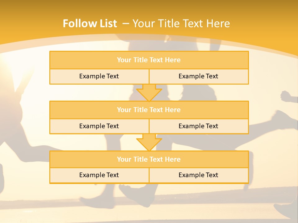 Running Sky Relations PowerPoint Template