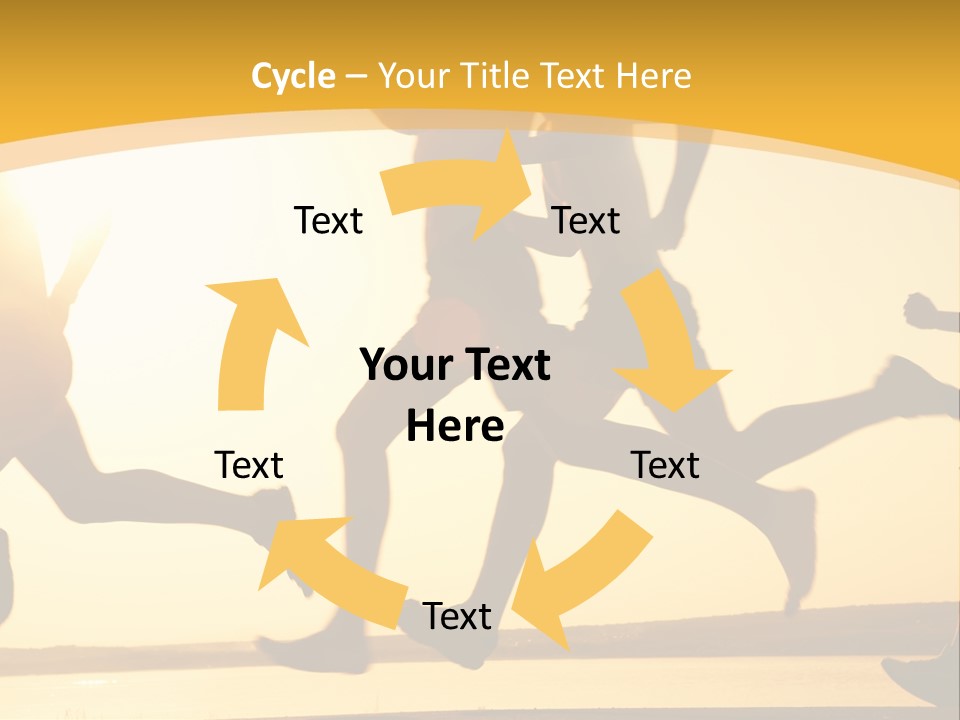 Running Sky Relations PowerPoint Template