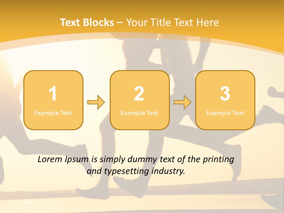 Running Sky Relations PowerPoint Template