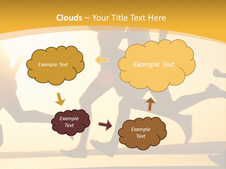Running Sky Relations PowerPoint Template
