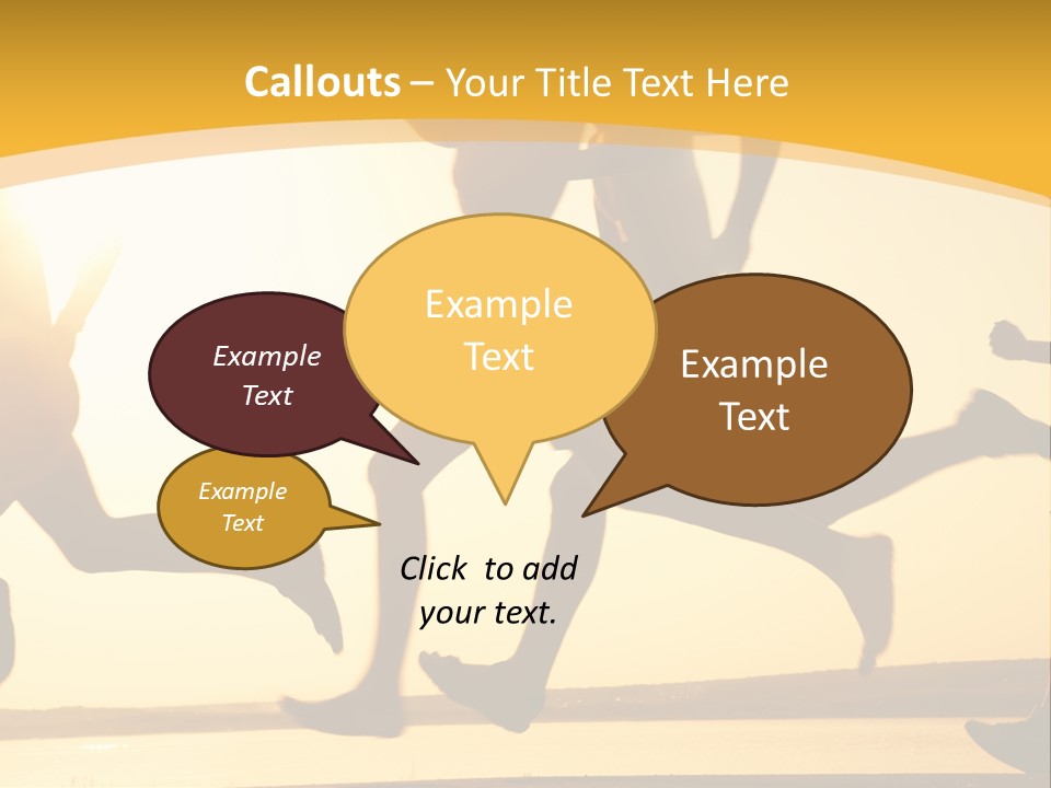 Running Sky Relations PowerPoint Template
