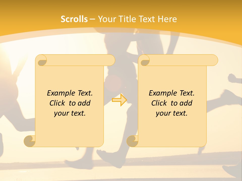 Running Sky Relations PowerPoint Template