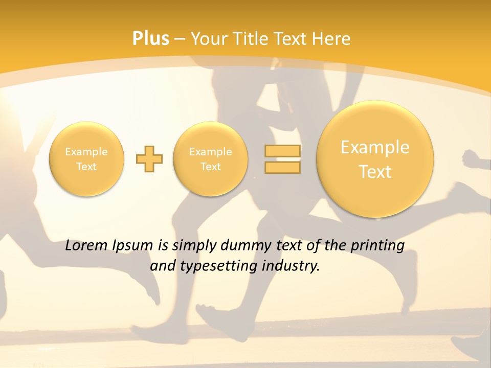 Running Sky Relations PowerPoint Template