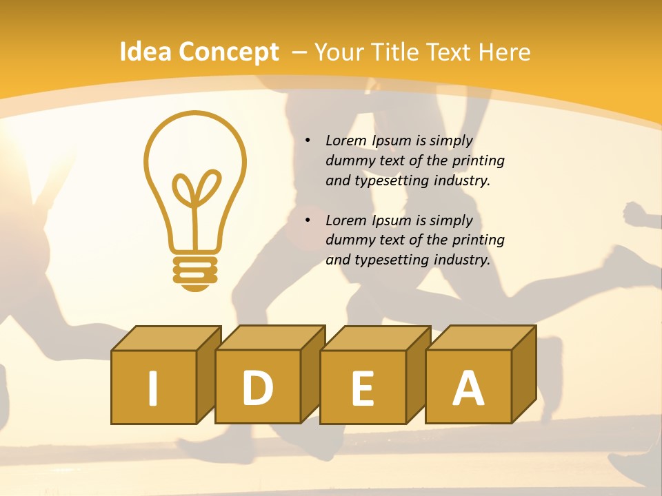 Running Sky Relations PowerPoint Template