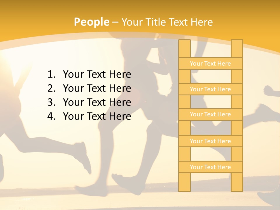 Running Sky Relations PowerPoint Template