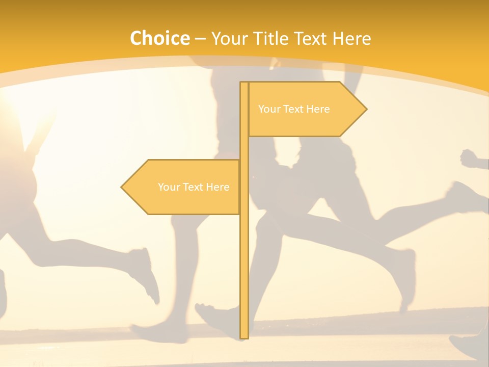 Running Sky Relations PowerPoint Template