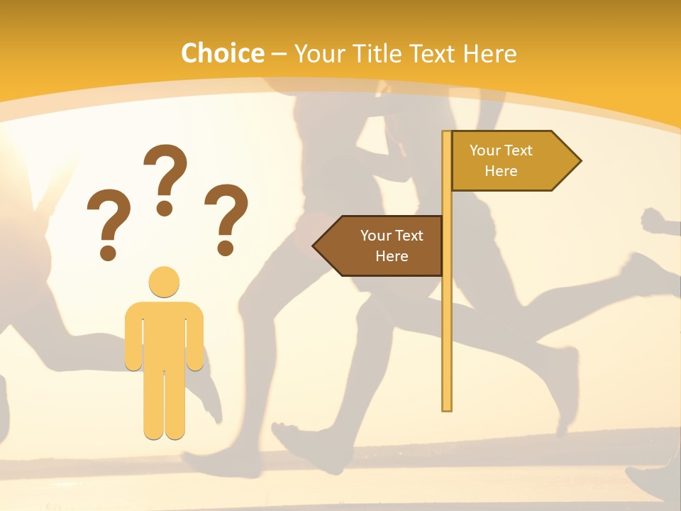 Running Sky Relations PowerPoint Template