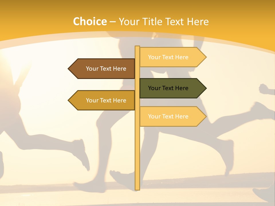 Running Sky Relations PowerPoint Template