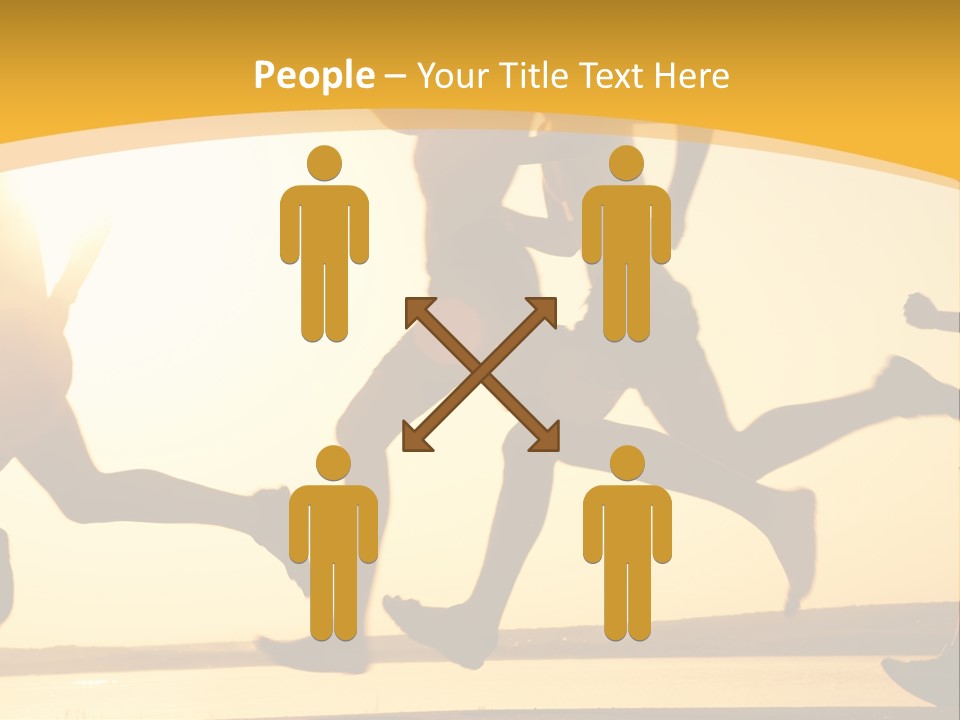 Running Sky Relations PowerPoint Template