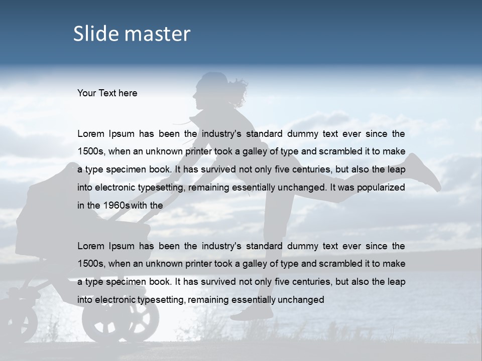 Figure Girl Family PowerPoint Template