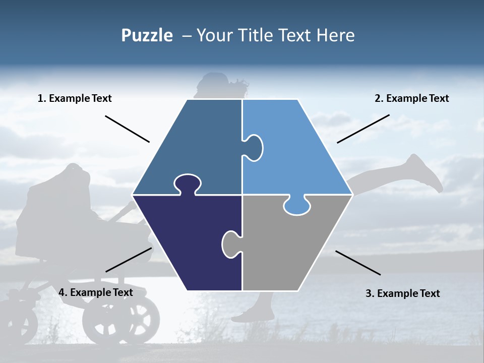 Figure Girl Family PowerPoint Template