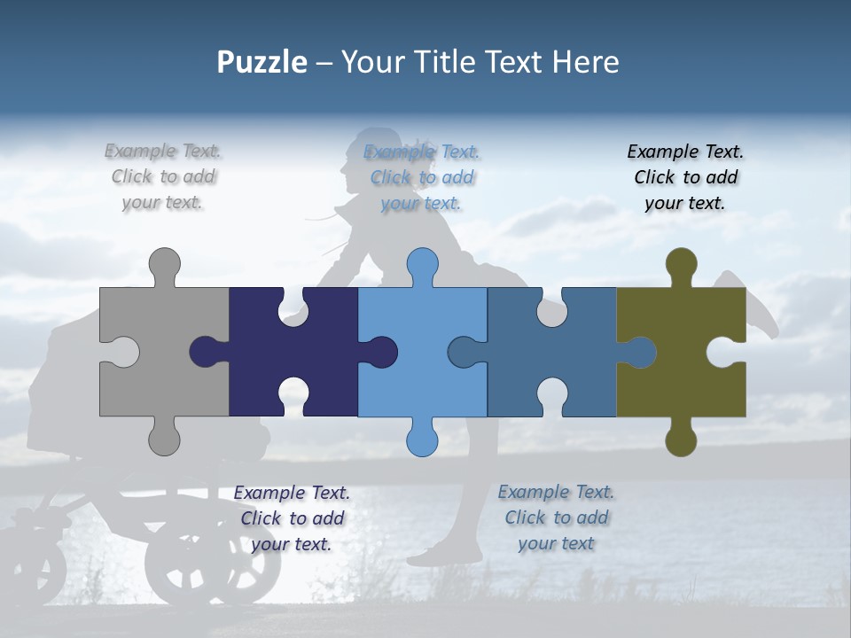 Figure Girl Family PowerPoint Template