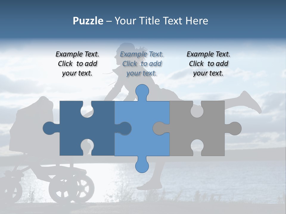 Figure Girl Family PowerPoint Template