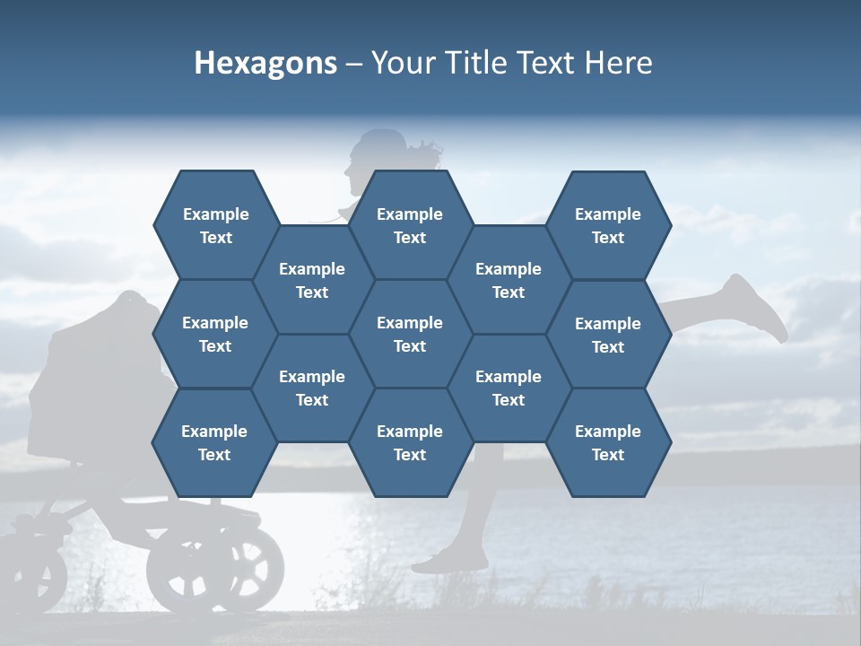 Figure Girl Family PowerPoint Template