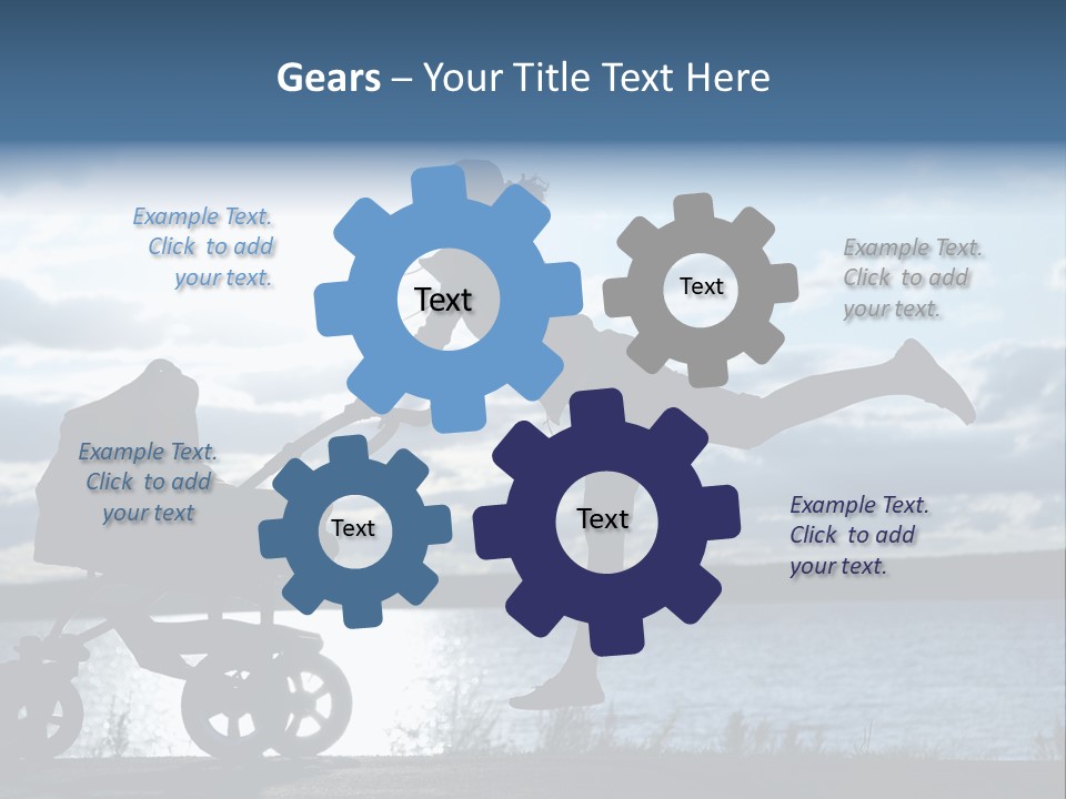 Figure Girl Family PowerPoint Template