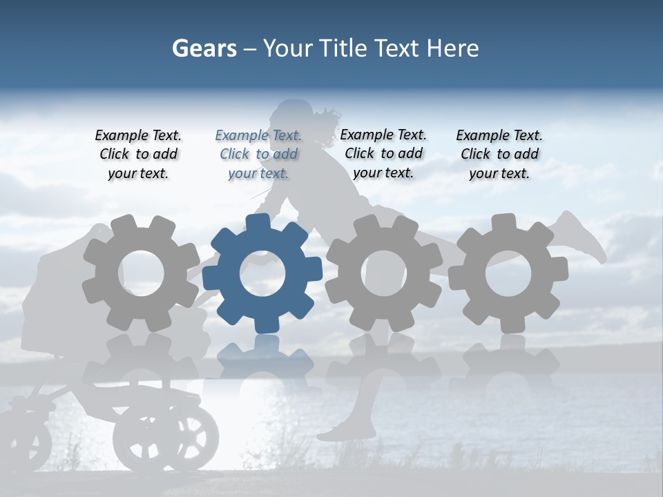 Figure Girl Family PowerPoint Template