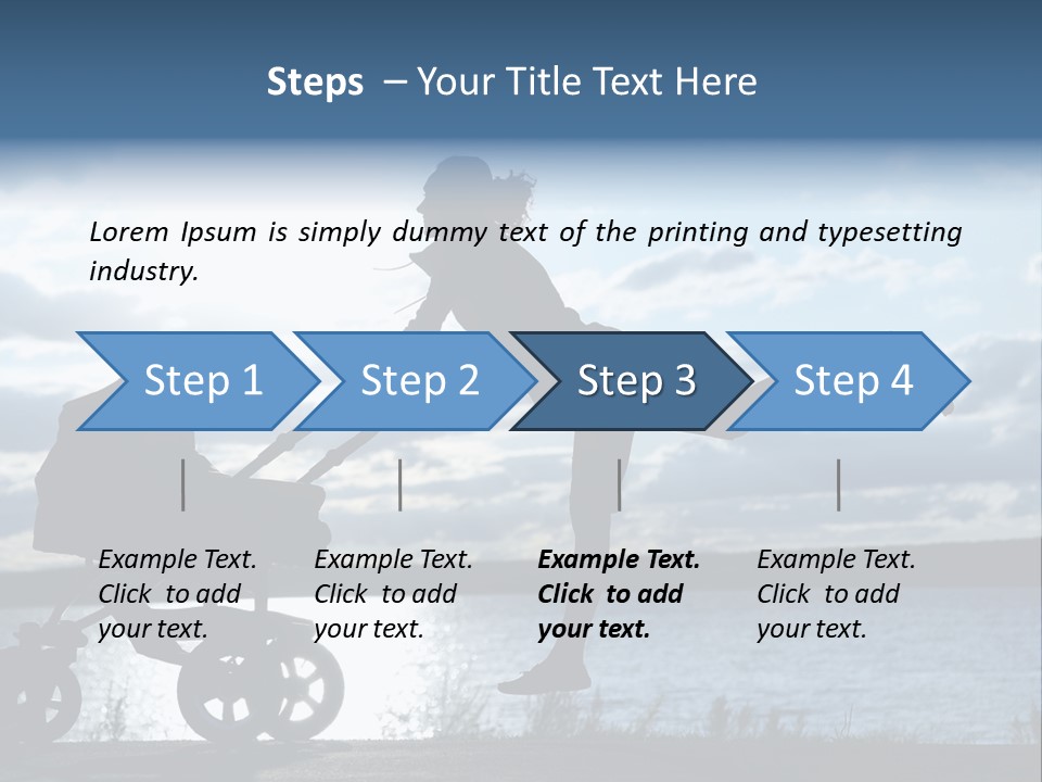 Figure Girl Family PowerPoint Template