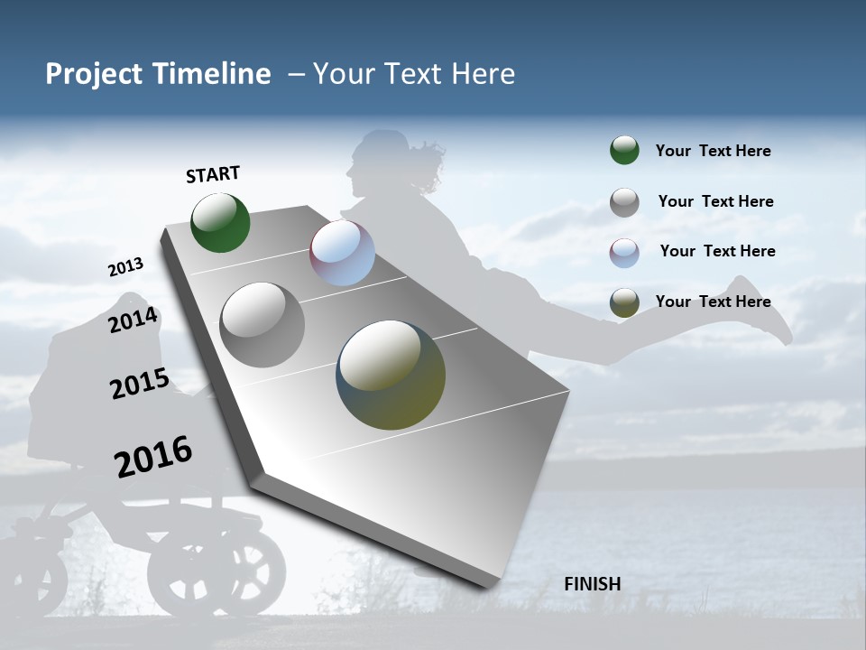 Figure Girl Family PowerPoint Template