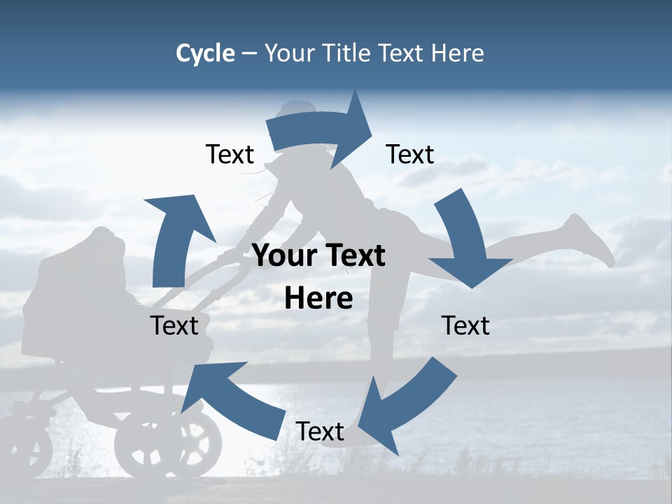 Figure Girl Family PowerPoint Template