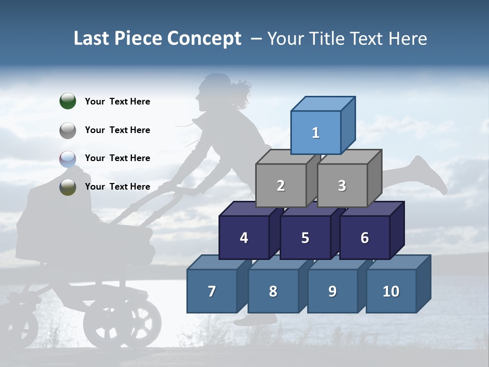 Figure Girl Family PowerPoint Template