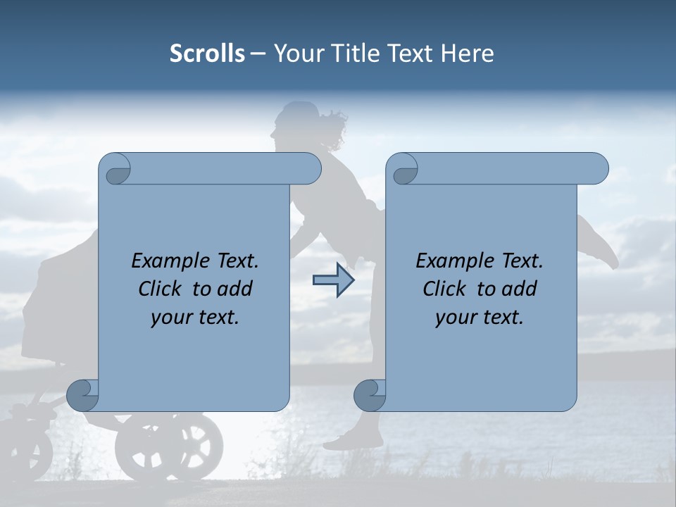 Figure Girl Family PowerPoint Template