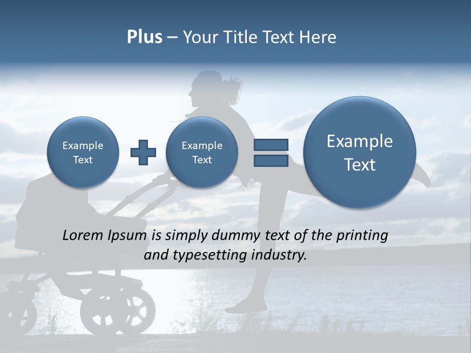 Figure Girl Family PowerPoint Template