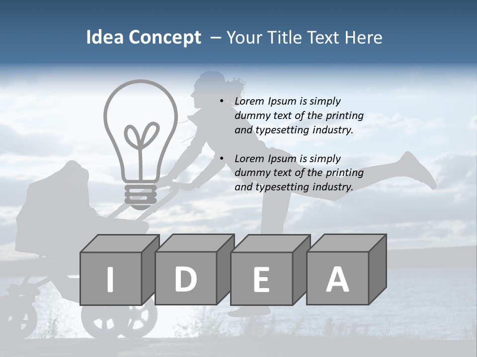 Figure Girl Family PowerPoint Template