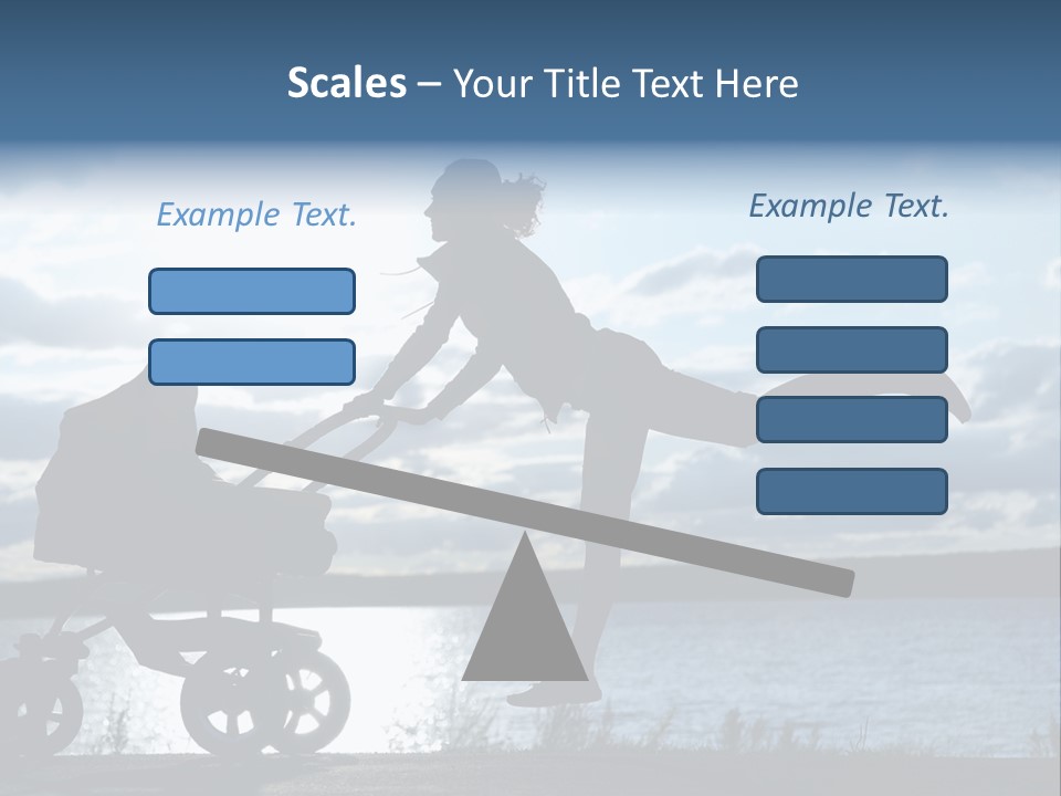 Figure Girl Family PowerPoint Template