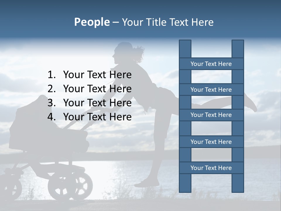 Figure Girl Family PowerPoint Template