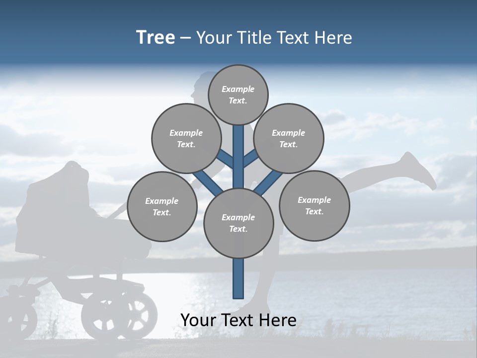 Figure Girl Family PowerPoint Template