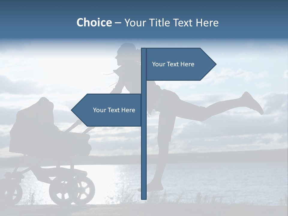 Figure Girl Family PowerPoint Template