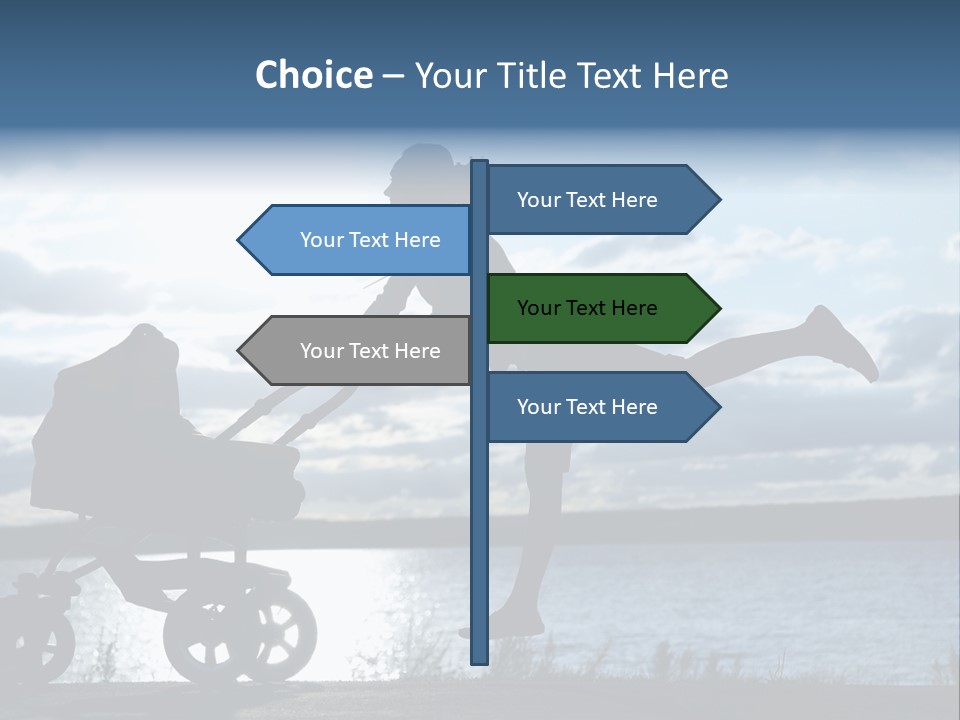 Figure Girl Family PowerPoint Template