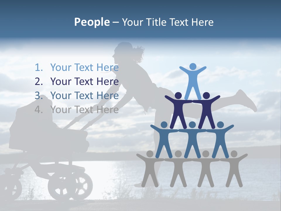 Figure Girl Family PowerPoint Template