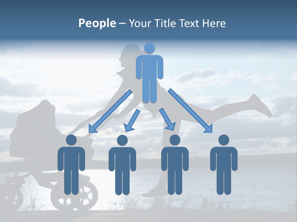 Figure Girl Family PowerPoint Template