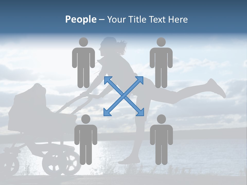 Figure Girl Family PowerPoint Template