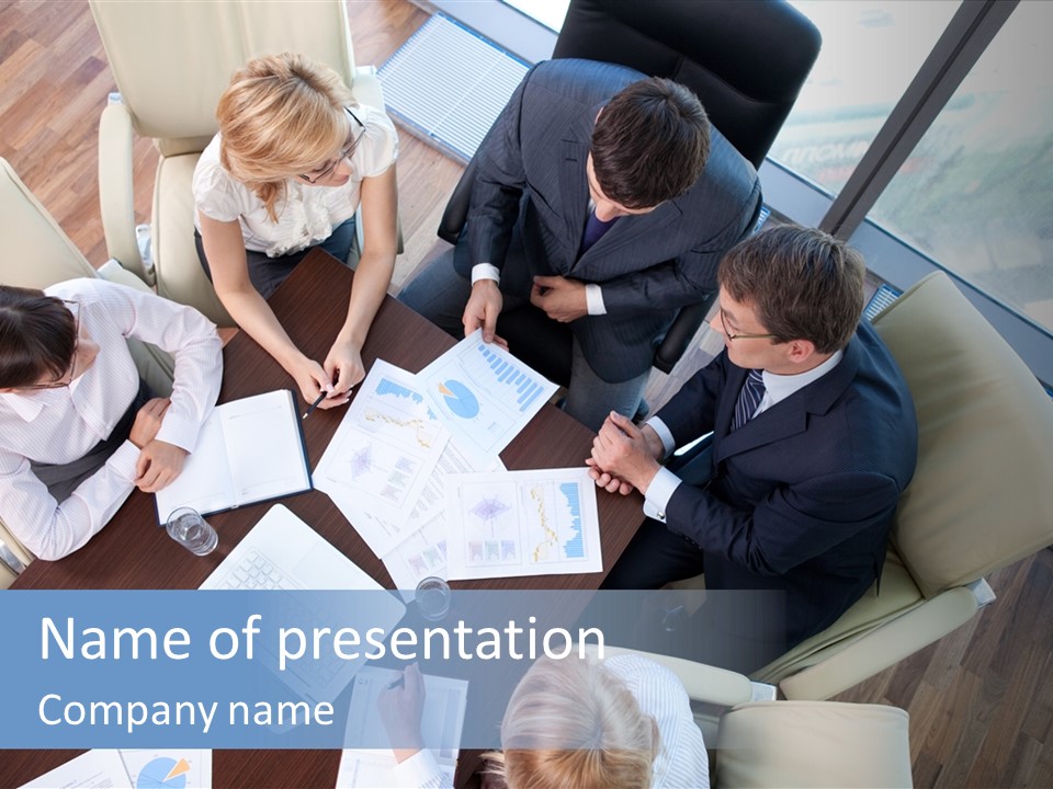 Cooperation Team Table PowerPoint Template