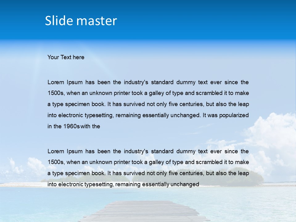 Path Blue Indian PowerPoint Template